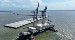 Aspecto de las maniobras realizadas esta navidad en Puerto Antioquia. FOTO: Cortesía