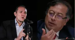 Antonio Sanguino, ministro del Trabajo; y Gustavo Petro, presidente de Colombia. FOTO: Cortesía MinTrabajo.