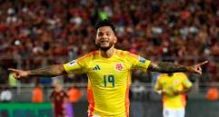 Luis Suárez quien marcó cuatro goles con Colombia ante Venezuela, ajusta 97 como profesional por Liga. Ha pasado por clubes de España, Francia y Portugal, en el país jugó en Leones de la Primera B. FOTO CORTESÍA FCF 