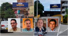  Juan Guillermo Zuluaga, exgobernador del Meta; Aníbal Gaviria, exgobernador de Antioquia, Héctor Olimpo, exgobernador de Sucre; y Juan Carlos Cárdenas, exalcalde de Bucaramanga, anunciaron que inscribirán los comités para recoger firmas. FOTOS EL COLOMBIANO y Cortesía