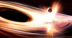 Representación de un agujero negro supermasivo, similar a los detectados por observatorios internacionales que estudian eventos extremos en el universo. FOTO cortesía ESA