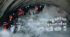 El cale corresponde al encuentro de los frentes de excavación dentro de la montaña, un proceso que confirma la continuidad total del túnel y marca una etapa determinante para su entrada en servicio. FOTO Julio César Herrera. 