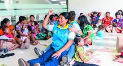 Dilia nació en el Chocó, en la comunidad embera dobidá. Salió de su pueblo siendo niña, enviada por su padre para que pudiera estudiar. FOTO Camilo Suárez. 