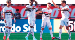El Sao Paulo llega al duelo en el estadio Atanasio Girardot con un presente halagador en el Brasileirao. Sin embargo, tendrá que superar también la presión que ejerce la hinchada de Nacional. Se espera un buen juego en la reactivación de la Libertadores. FOTO GETTY