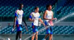 La Selección Colombia sigue sumando jugadores en su concentración en Estados Unidos. Se espera que en la noche de este lunes el grupo quede completo para los entrenamientos de martes y miércoles antes del duelo ante Croacia. FOTO CORTESÍA FCF 