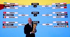 Este jueves 20 de noviembre se realizó el sorteo de repechajes UEFA e intercontinentales, que se jugarán en marzo de 2026. Foto: GETTY. 