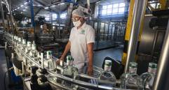 Aspecto de la Fábrica de Licores de Antioquía, ubicada en Itagüí. FOTO: Manuel Saldarriaga Quintero