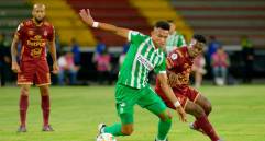 En la imagen aparece William Tesillo durante el duelo de ida frente al Tolima en Ibagué. FOTO COLPRENSA