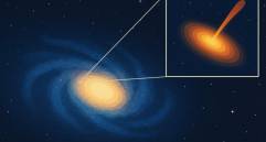 El agujero negro errante fue detectado a 230 millones de años luz, emitiendo chorros de radio fuera del centro de su galaxia. FOTO Europa Press