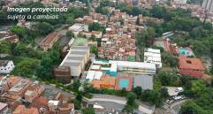 La escuela Conrado González Mejía fue el primer megacolegio en ser adjudicado y tiene un plazo de entrega de 14 meses. IMAGEN: RENDER ALCALDÍA DE MEDELLÍN