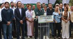 Imagen de referencia de la cumbre en la que participaron el gobernador de Antioquia Andrés Julián Rendón, el alcalde de Medellín Federico Gutiérrez, y otros 71 mandatarios del departamento. FOTO Manuel Saldarriaga.