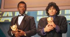 Pelé y Maradona son dos de los mejores jugadores de la historia del fútbol. FOTO: TOMADA DEL TWITTER DE @SC_ESPN