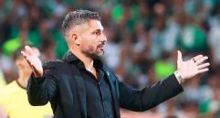 El técnico Javier Gandolfi fue claro en que no va a renunciar al equipo tras quedar eliminado en la Liga Betplay-1. FOTO MANUEL SALDARRIAGA