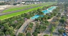 Representación computarizada del futuro Gran Parque Medellín, que tendrá circuitos de trote, piscinas olímpicas, senderos y un renovado espacio público. FOTO Cortesía Alcaldía de Medellín