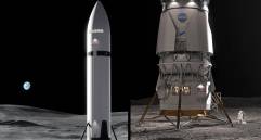 En 2027, la NASA pondrá a prueba operaciones de acoplamiento en órbita entre la nave Orion y los módulos de aterrizaje lunar de SpaceX (Starship HLS) y Blue Origin (Blue Moon), con el objetivo de validar el hardware antes de intentar tocar suelo lunar. FOTO NASA