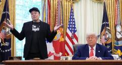 Elon Musk no oculta su inconformidad con el presidente Donald Trump, a quien apoyó fervientemente desde la candidatura presidencial del republicano para su segundo mandato. FOTO: Getty
