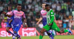 Atlético Nacional se mantiene como líder de la Liga Betplay, con un partido aplazado y tras perder ante Millonarios por la fecha 12. FOTO MANUEL SALDARRIAGA 