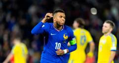 Kylian Mbappé llegó a 55 goles en 94 partidos con los Bleues, pero ahora será baja en su selección en el último partido del grupo D de las Eliminatorias europeas. FOTO: Getty