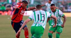 Atlético Nacional y DIM se miden por el duelo de ida de la final de la Copa Betplay en el Atanasio Girardot. FOTO MANUEL SALDARRIAGA 