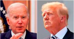 Joe Biden, de 81 años, y Donald Trump, de 77, se enfrentarían de nuevo en las presidenciales de EE. UU. en noviembre. FOTOS: Getty