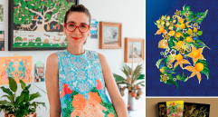 Catalina Estrada ha colaborado con marcas como Disney, Netflix, Xbox, Paul Smith, Coca-Cola, Microsoft, Camper, Nike, Levis, Smart/Mercedes Benz, Paulo Coelho, Unicef entre otras. Abajo la caja y portada de su libro arte que sacó Celsia. FOTOS Cortesía
