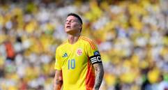 James Rodríguez salió al paso sobre los rumores que ubican a Jhon Jáder Durán en una pelea con el técnico Néstor Lorenzo. Foto: Getty Images