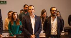 Un hombre habría tratado de entrar al Concejo para llevarle a Alejandro de Bedout un mensaje enviado desde la cárcel de Itagüí. FOTO: ESNEYDER GUTIÉRREZ
