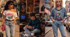 En las redes sociales ha crecido el trend de hacer fotos para parecer como si estuviera en la década de los 80. Fotos: Pinterest