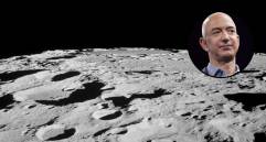 La primera parte de las misiones para construir la Base Lunar estará a cargo de Jeff Bezos y su compañía Blue Origin. FOTOS Cortesía Nasa y AFP