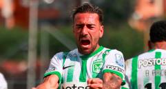 Nacional venció a Alianza en el Polideportivo Sur de Envigado. Facundo Batista logró su primer gol con el Verde y abrió la senda del triunfo. FOTO MANUEL SALDARRIAGA