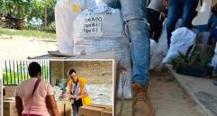 Las últimas ayudas humanitarias se entregaron en Valdivia y El Bagre a familias confinadas y desplazadas. FOTOS Cortesía Unidad para las Víctimas
