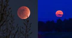 Durante el eclipse de este jueves, 27 de agosto, la Luna experimentará un color rojo o cobrizo. Foto: Xinhua