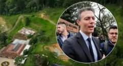 Aguas Vivas, ubicado en El Poblado, tiene una extensión de 142.000 metros cuadrados, de los cuales el 70% es suelo rural con restricciones de reserva forestal. Sebastián Gómez dice que Quintero quería cambiar su destinación. Ahora buscarán que sea un parque. FOTO Manuel Saldarriaga e imagen tomada de redes.