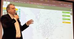 La plataforma integra mapas, datos alfanuméricos, registros prediales y capas temáticas en un entorno interactivo. FOTO: redes sociales de Eugenio Prieto Soto