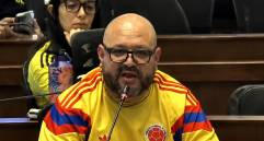 El concejal de Medellín Andrés Felipe Rodríguez Puerta, también conocido como ‘Gury’, vuelve al centro de la controversia. Foto: captura del video de la sesión del Concejo de Medellín.