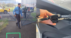 Un misterioso dron apareció en el hangar de la Gobernación de Antioquia. FOTO: GOBERNACIÓN DE ANTIOQUIA