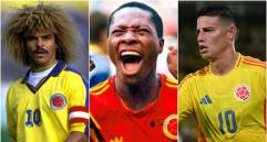 Tras lograr su calcificación tras vencer 3-0 a Bolivia en Barranquilla, la Fifa recordó los mejores goles de Colombia en la historia de los mundiales. FOTO: Conmebol y Getty