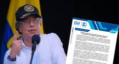 Presidente Gustavo Petro cuestionó reciente decisión del Consejo de Estado. Foto: Colprensa