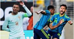 El capitán francés, tras liderar la victoria de su equipo frente a Brasil, puso la mira en el duelo de este domingo 29 de marzo ante la Selección Colombia. FOTO: Tomada de redes sociales @KMbappe y Getty