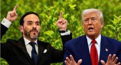 Trump ratificó su confianza en el liderazgo de De la Espriella y aseguró que la ayuda y la cooperación financiera para los intereses conjuntos se mantendrán vigentes. FOTO Presidencia y Getty, Ilustración EL COLOMBIANO
