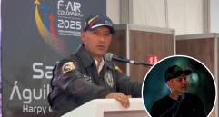 El general Pedro Sánchez destacó la estrategia que ha liderado el gobernador Rendón para la lucha contra las amenazas de inseguridad en la región. Fotos: Captura de video y Andrés Camilo Suárez Echeverry