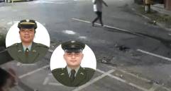 Las autoridades investigan las circunstancias en las que dos policías de la Sijín murieron durante un presunto caso de fuego amigo mientras verificaban una camioneta reportada como hurtada en Medellín. FOTO: Redes sociales, Policía.