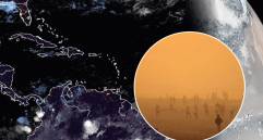 El Ideam hace un monitoreo sobre los efectos que podría generar el polvo del Sahara en Colombia. Fotos: Colprensa y Getty Images