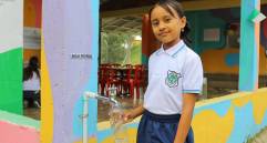 Una de las estudiantes beneficiarias del programa. FOTO: Cortesía