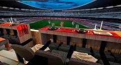 Este es un modelo de como lucirán las suites ubicadas en el Estadio Ciudad de México. FOTO: Airbnb