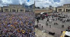 En la convocatoria hecha por el presidente Petro se ven los logos también del Pacto Histórico. Fotos: izquierda @german_ricaurte - derecha @kroarbelaez