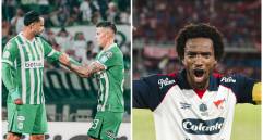 James Rodríguez, Edwin Cardona y Didier Moreno sonalgunas de las figuras del clásico. FOTOS: X Nacionaloficial y DIM_oficial