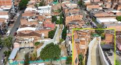 La intervención se ejecuta en el límite de los barrios Manrique y Campo Valdés, entre las calles 70 y 71 y las carreras 48A y 49. FOTO: Cortesía