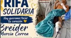 Breider Murcia Correa sufrió un accidente grave el pasado 16 de marzo. Foto: redes sociales.