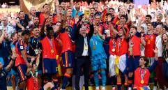 Con gol del delantero del Barcelona, Ferran Torres, España venció a Argentina en Nueva York. Foto: Getty